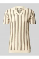 Koszulki męskie - Koszulka polo o kroju slim fit z prążkowanymi wykończeniami model BHAMOS - Blend - miniaturka - grafika 1