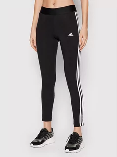 Spodnie damskie - Adidas Legginsy HG5879 Czarny Slim Fit - grafika 1