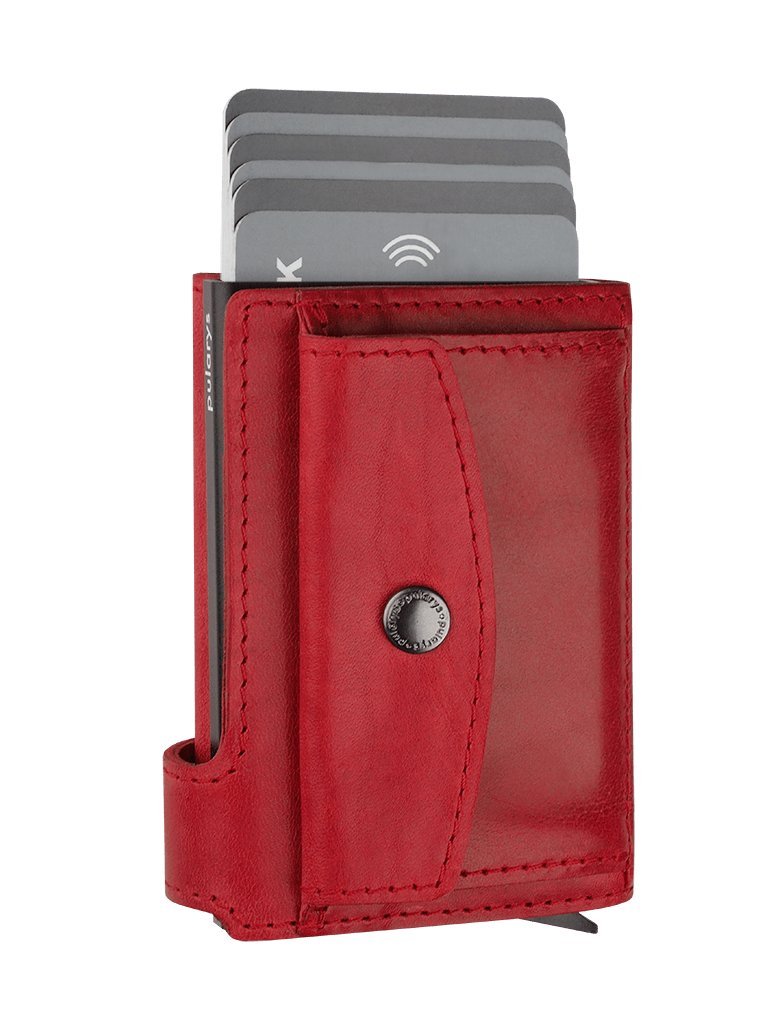 Portfel Solo Max Wykonany Z Roślinnie Garbowanej Skóry Nomad Czerwony