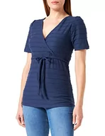Koszulki i topy damskie - Noppies Damski Top Arua Nursing Short Sleeve T-Shirt, Peacoat - P590, 34 - miniaturka - grafika 1