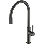 Baterie kuchenne - OMNIRES SW9057-FD1GR SWITCH bateria kuchenna z zestawem filtrującym D1, grafit - miniaturka - grafika 1