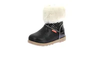 Botki damskie - KICKERS NONOFUR Boy's Unisex Kids Botki, 10 UK dziecko, Błyszczące czarne gwiazdy, 10 UK Child - miniaturka - grafika 1