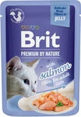 Mokra karma dla kotów - BRIT PREMIUM CAT Salmon Jelly Fillets Adult - łosoś w galaretce 85g - miniaturka - grafika 1