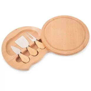 Orion Deska Do Krojenia Serwowania Serów Drewniana Rozkładana + 4 Noże Stalowe 21,5 cm - Deski do krojenia - miniaturka - grafika 1