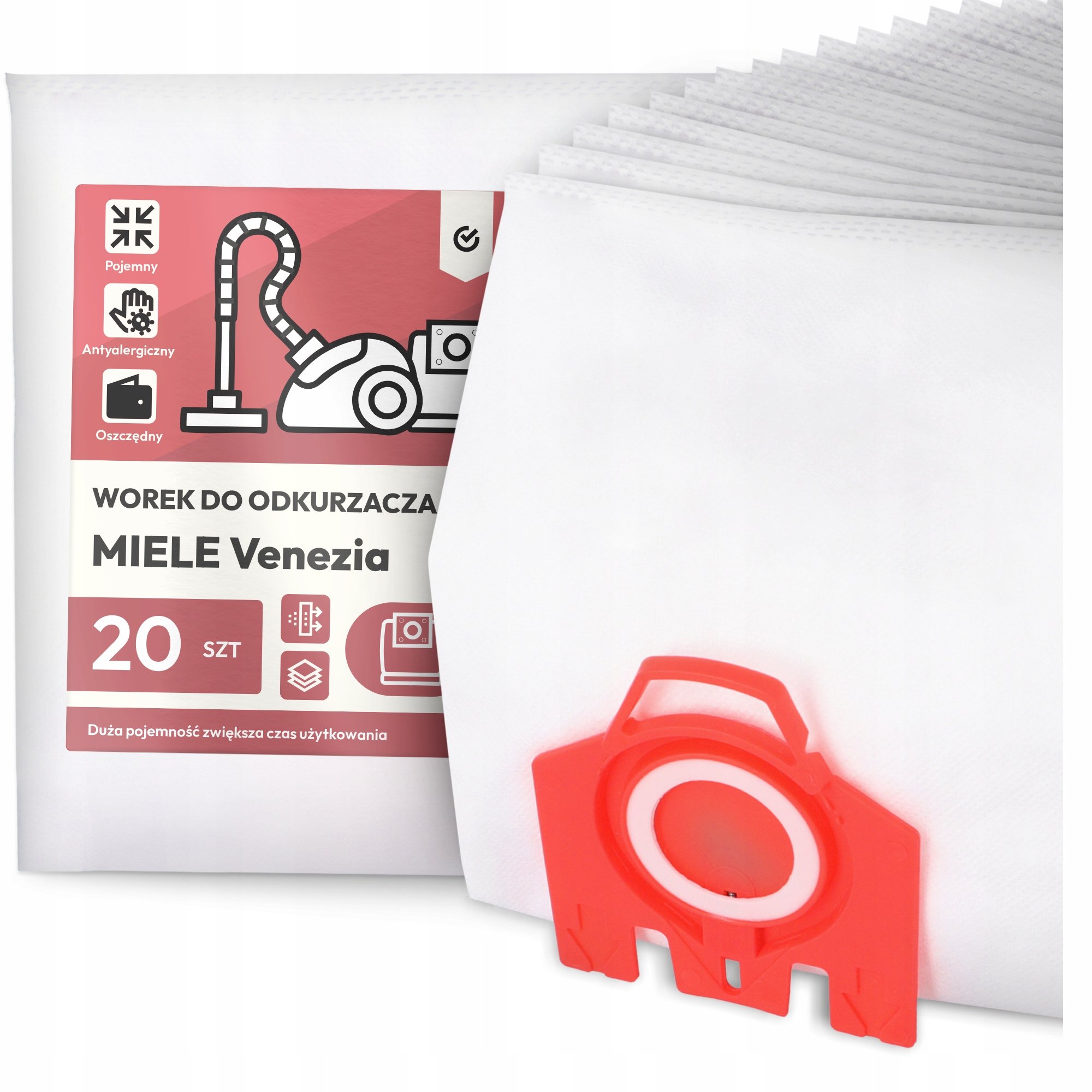 20x Worek do Odkurzacza Miele Venezia Syntetyczny Duży Mocny Torba Worki G9