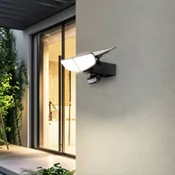 Lampy ogrodowe - Kinkiet solarny LED Lindby Naelin, czujnik ruchu - miniaturka - grafika 1