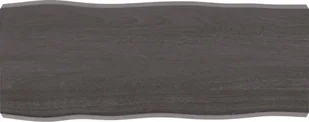 vidaXL Blat stołu, ciemnoszary, 100x40x6 cm, dąb z naturalną krawędzią - Pozostałe meble ogrodowe - miniaturka - grafika 1