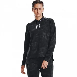 Damska bluza treningowa nierozpinana z kapturem UNDER ARMOUR Rival Terry Print Hoodie - Bluzy sportowe damskie - miniaturka - grafika 1