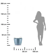 Kosze wiklinowe - Kosz z elastycznego tworzywa 26L blue - miniaturka - grafika 1