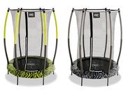 Trampoliny - EXIT EXIT Tiggy Junior Trampolina dla dzieci z siatką  140 cm, 1 sztuka - miniaturka - grafika 1