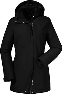 Kurtki damskie - Schoffel Portillo damska kurtka termoizolacyjna, wiatro- i wodoszczelna kurtka zimowa dla kobiet, ciepła i oddychająca kurtka outdoorowa czarny czarny 36 11875 - grafika 1