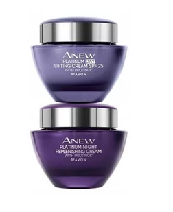 Avon Anew Zestaw Platinum Krem Na Dzień +noc Folia - Zestawy kosmetyków damskich - miniaturka - grafika 1