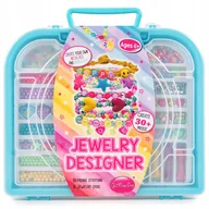 Prace ręczne dla dzieci - Zestaw Kreatywny do Biżuterii – Koraliki, Literki i Sznureczki w Poręcznej Walizce - miniaturka - grafika 1