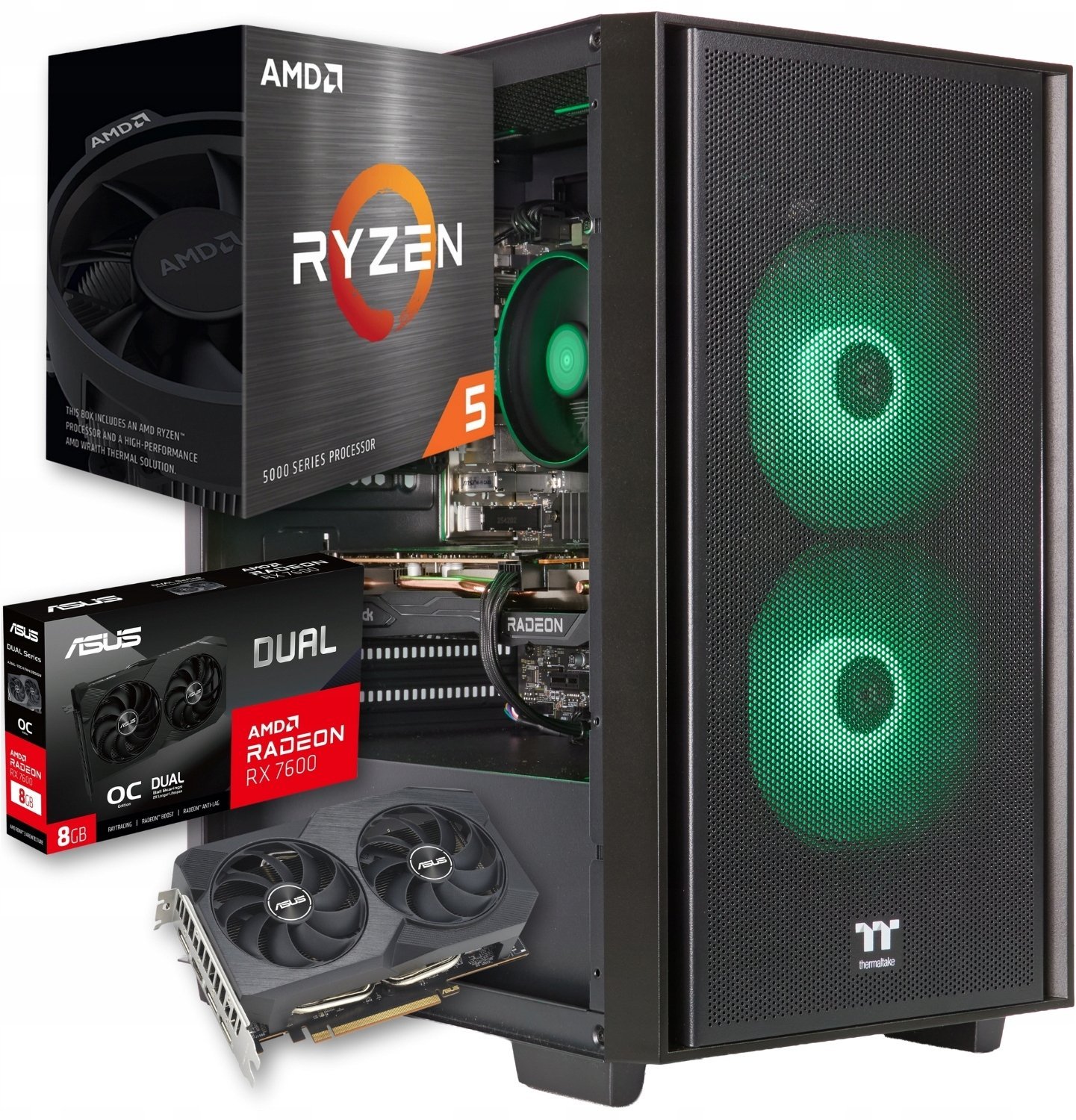 Komputer Better Side of Gaming Komputer BSG Venom V14 AMD Ryzen 5 RX 7600 16GB DDR4 512GB SSD Windows 11