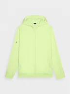 Bluzy sportowe męskie - Męska bluza dresowa rozpinana 4F 4FRAW24TSWSM1823 - zielona - miniaturka - grafika 1