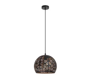 Rabalux LAMPA wisząca MANORCA 2276 orientalna OPRAWA zwis kula ball liście czarny złoty 2276 - Lampy sufitowe - miniaturka - grafika 7