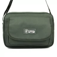 Torby męskie - Torba męska do pracy średnia Bellugio ciemnozielona - miniaturka - grafika 1