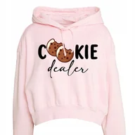 Zestawy upominkowe - RÓŻOWA BLUZA Damska COOKIE DEALER Girl Power Ciekawe Wzory Rozmiar 158 cm - miniaturka - grafika 1
