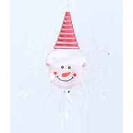 Oświetlenie świąteczne - Ozdoba Okienna Płatek Śniegu 1 Led Czerwony - miniaturka - grafika 1