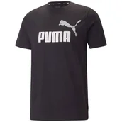 Koszulki męskie - Koszulka męska Puma ESS+ 2 Col Logo Tee czarno-biała 586759 61-M - miniaturka - grafika 1