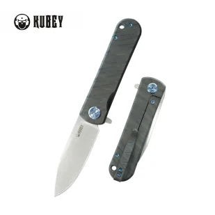 Nóż składany Kubey NEO Flame Titanium, Satin S35VN by Keanu Alfaro (KB359B) - Noże - miniaturka - grafika 1