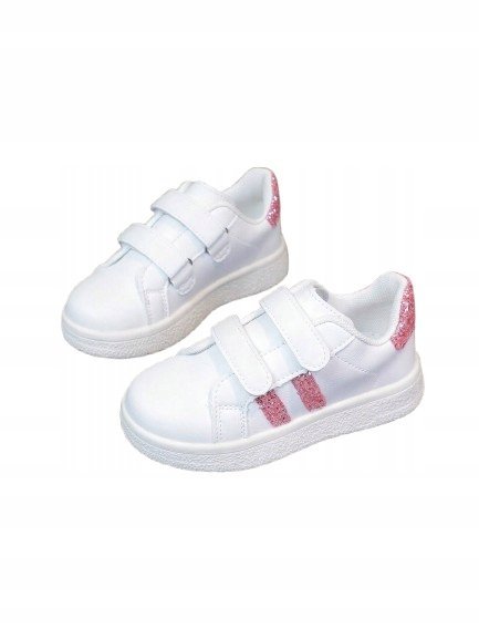 SHEIN BUTY DZIECIĘCE SPORTOWE BIAŁE NISKIE NA RZEPY 22 1DB