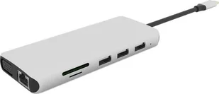 Stacja/replikator eStuff USB-C 12w1 ES623009 - Stacje dokujące i replikatory portów - miniaturka - grafika 1