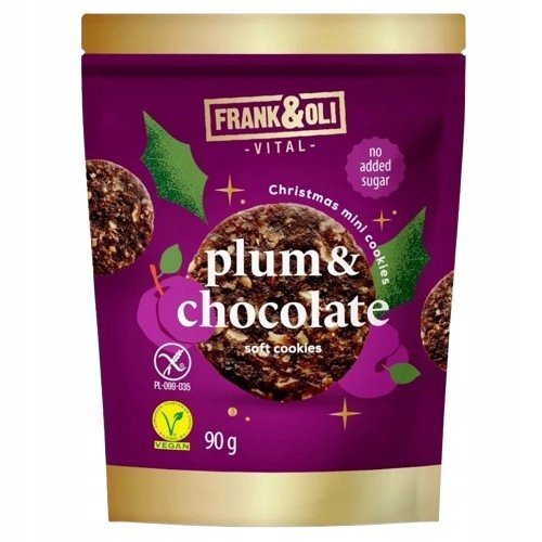 Frank&Oli mini cisteczka - Śliwka i czekolada - (90g)