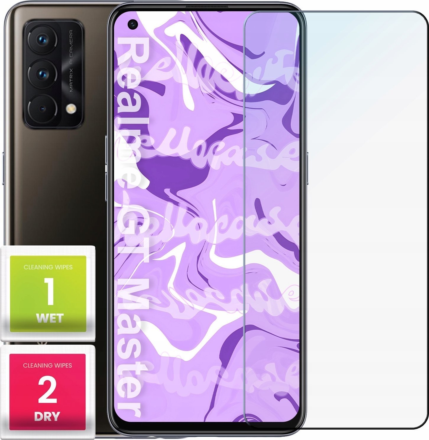 Hello Case Szkło Hartowane Realme GT Master Edition szybka 9H, płaskie 2.5D,ochronne