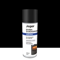 Farby i lakiery w sprayu - Spray żaroodporny czarny 0.4 l matowy Jeger - miniaturka - grafika 1