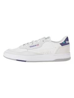 Trampki damskie - Reebok Skórzane sneakersy "Court Peak" w kolorze biało-fioletowym - grafika 1