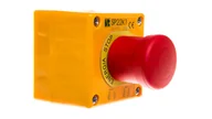 Inne akcesoria elektryczne - Spamel Spółdzielnia Inwalidów Kaseta z przyciskiem bezpieczeństwa IP65 żółta 1x dławnica SP22K1\BN-1 - miniaturka - grafika 1