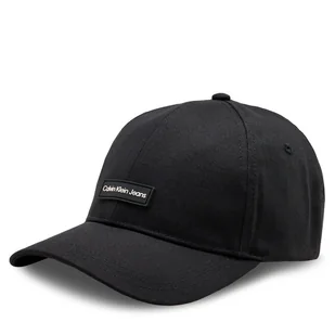Czapka z daszkiem Calvin Klein Jeans Inst Patch Cap K60K612323 Czarny - Czapki damskie - miniaturka - grafika 1