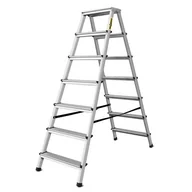 Drabiny - DRABEST Drabina aluminiowa dwustronna 2x7 stopniowa 125 kg - miniaturka - grafika 1