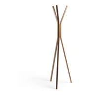 Wieszaki i stojaki - Brązowy wieszak w dekorze drewna orzechowego Kave Home Benzara - miniaturka - grafika 1