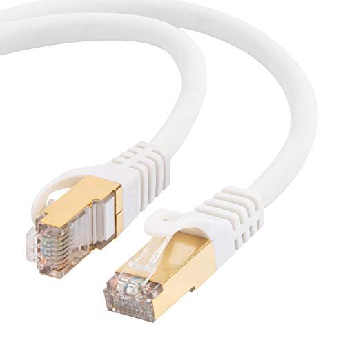 Kabel sieciowy, 5M CAT 7 Ultra -Fast 10 GBps długi kabel Ethernet najnowszy kabel internetowy 2021 złącze RJ45 idealne do Internetu, modemu, grania, PS5 i XBOX, TV, PC