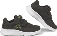 Buty dla dziewczynek - Kappa Buty dla dzieci Kappa Cracker II szaro-limonkowe 280009M 1633 22 - miniaturka - grafika 1