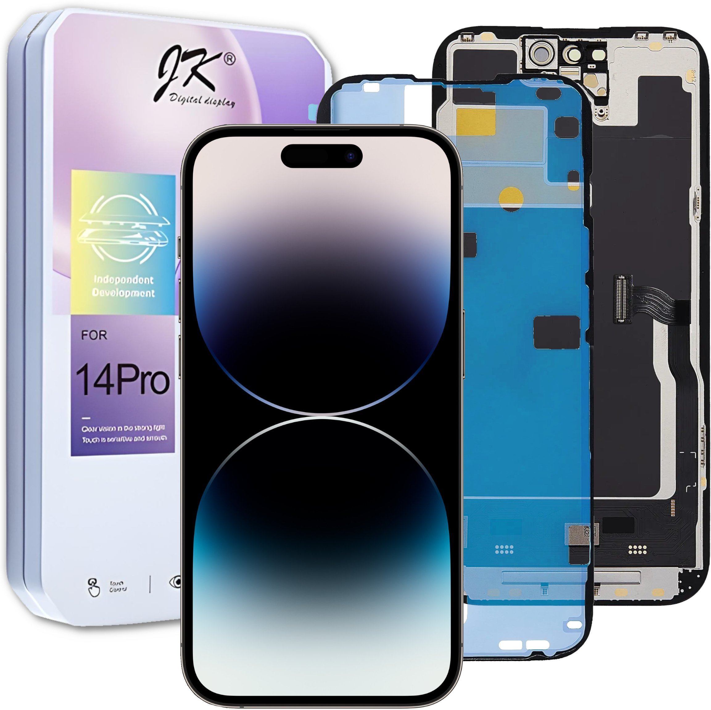 Wyświetlacz do iPhone 14 Pro LCD A2890 Ekran + Uszczelka Incell wersja JK
