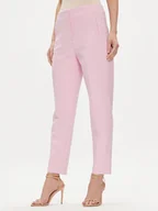 Spodnie damskie - JOOP! Spodnie materiałowe 30041579 Różowy Slim Fit - miniaturka - grafika 1
