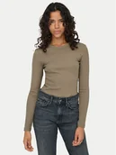 Bluzki damskie - ONLY Bluzka Val 15371305 Brązowy Regular Fit - miniaturka - grafika 1