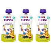 Desery dla dzieci - Hipp Mus owocowy Gruszki-Śliwki-Czarne porzeczki po 6. miesiącu zestaw 3 x 100 g Bio - miniaturka - grafika 1