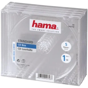 Hama Opakowanie na cd/dvd Pudełka na płyty CD-BOX 5 szt (Pudełka na płyty CD-BOX 5 szt.) - Pudełka i akcesoria na płyty CD - miniaturka - grafika 1