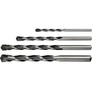 Graphite Wiertła do , komplet 4 szt. 4, 6, 8, 10mm, , 57H746 - Wiertła - miniaturka - grafika 1