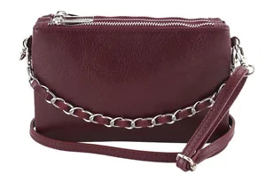 Modna włoska listonoszka skórzana - Barberini's - Granatowa - Torebki damskie - miniaturka - grafika 1