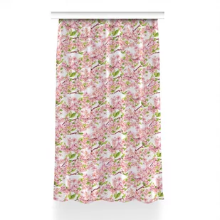 Zasłona klasyczna z grafiką Kwiaty wiśni 150x240, Fabricsy - Zasłony - miniaturka - grafika 1