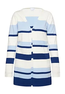 usha BLUE LABEL Dzianinowy kardigan damski 15426485, Biały, niebieski, granatowy, XS-S - Swetry damskie - miniaturka - grafika 1
