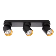 Lampy sufitowe - Andy lampa sufitowa (spot) 3xGU10 czarna/złota ML9937 - miniaturka - grafika 1