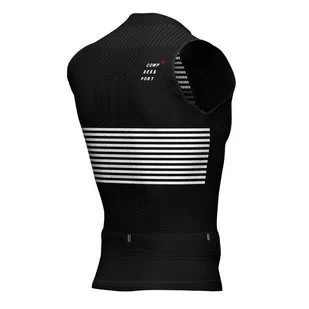 COMPRESSPORT Triathlonowa koszulka kompresyjna TRI POSTURAL TANK TOP 2020 czarna - Koszulki sportowe męskie - miniaturka - grafika 6