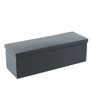 Dekoria.pl Dekoria.pl Skrzynia tapicerowana grafitowy welwet 90 × 40 × 40 cm Ingrid 525-705-43 - Pufy i podnóżki - miniaturka - grafika 1