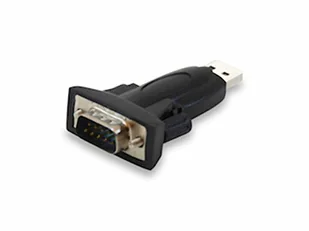 Equip Adapter USB USB na RS-232 Czarny 133382 - Adaptery i przejściówki - miniaturka - grafika 1